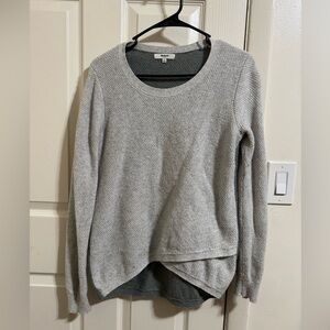 Madewell Gray/Green Textured Crewneck Sweater Women’s Size Small
